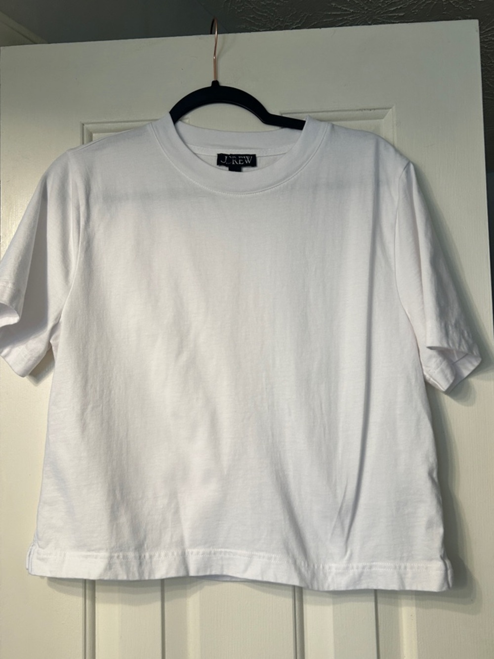 J. Crew relaxed premium-weight cropped T-shirt NWOT - Picture 3 of 9